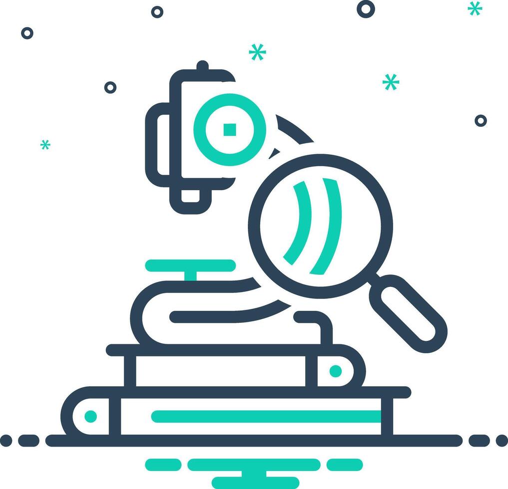 Mix icon for esearch vector