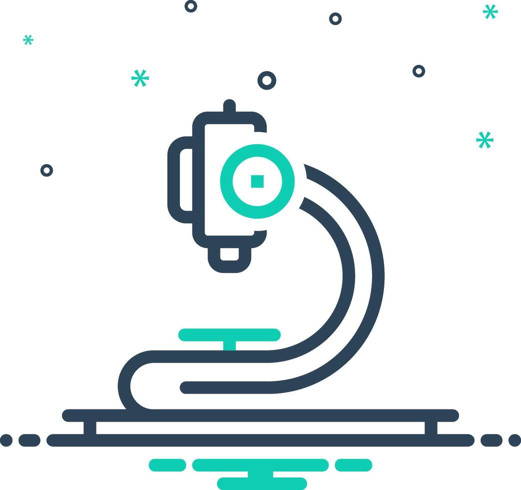 Mix icon for microscope vector