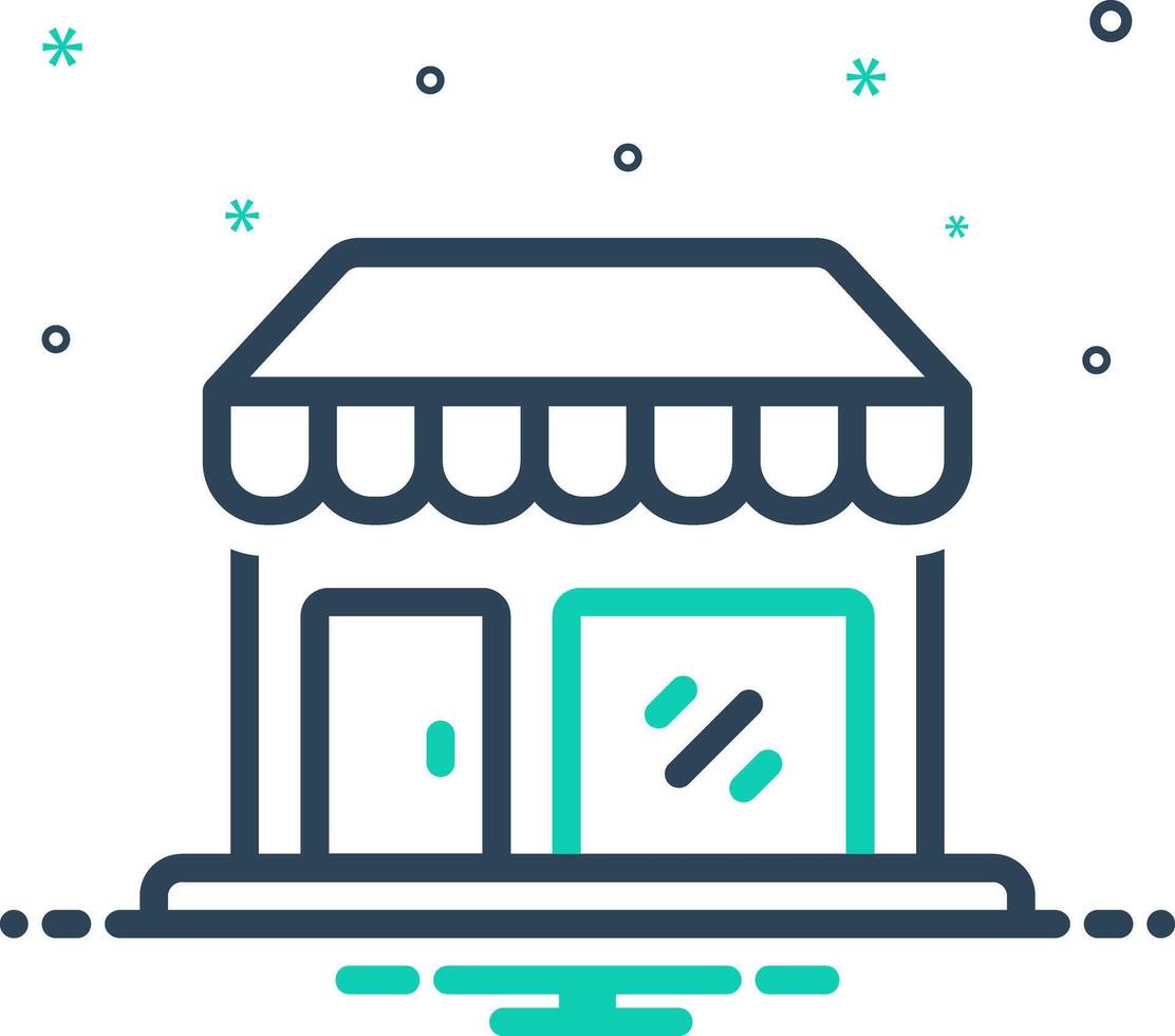 Mix icon for shop vector