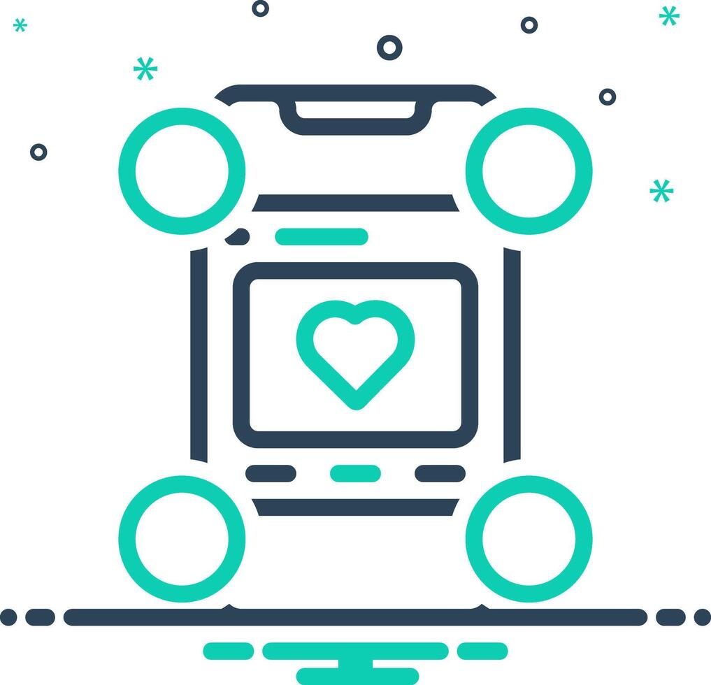 Mix icon for social vector