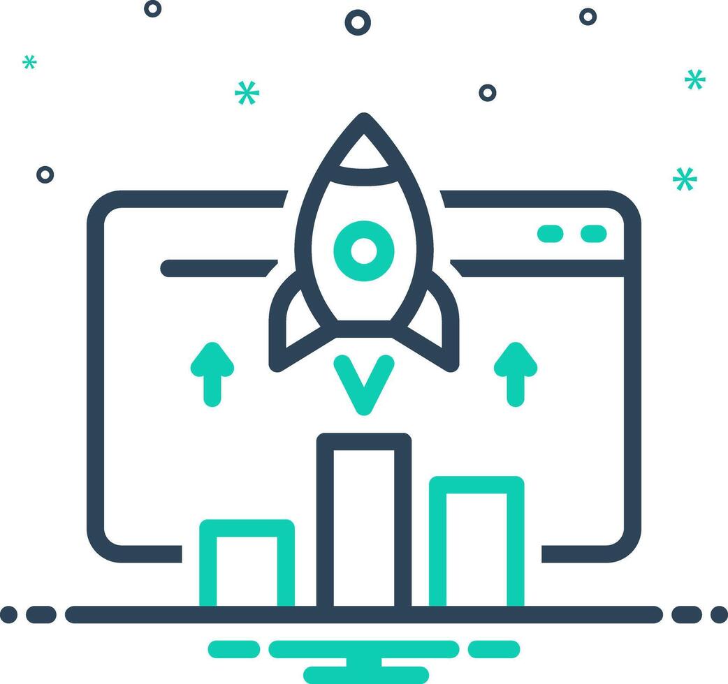 Mix icon for potential vector