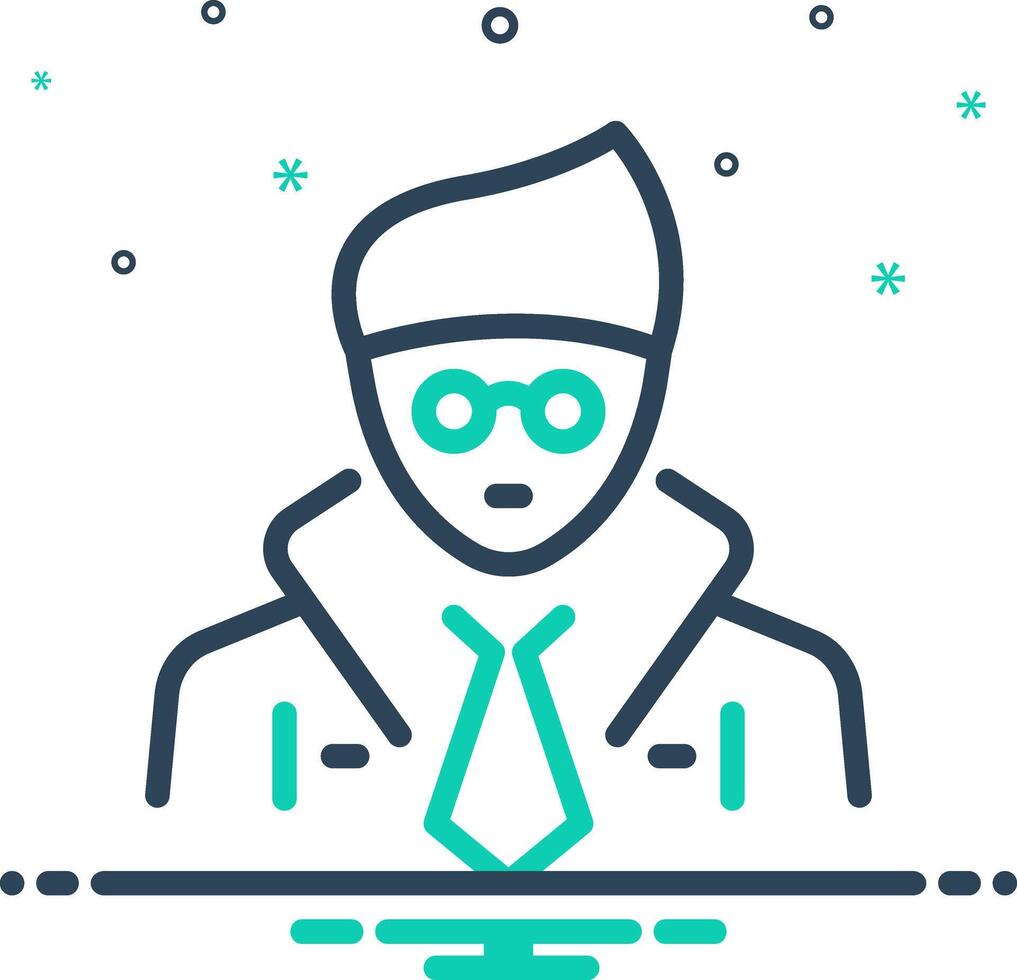 Mix icon for student vector