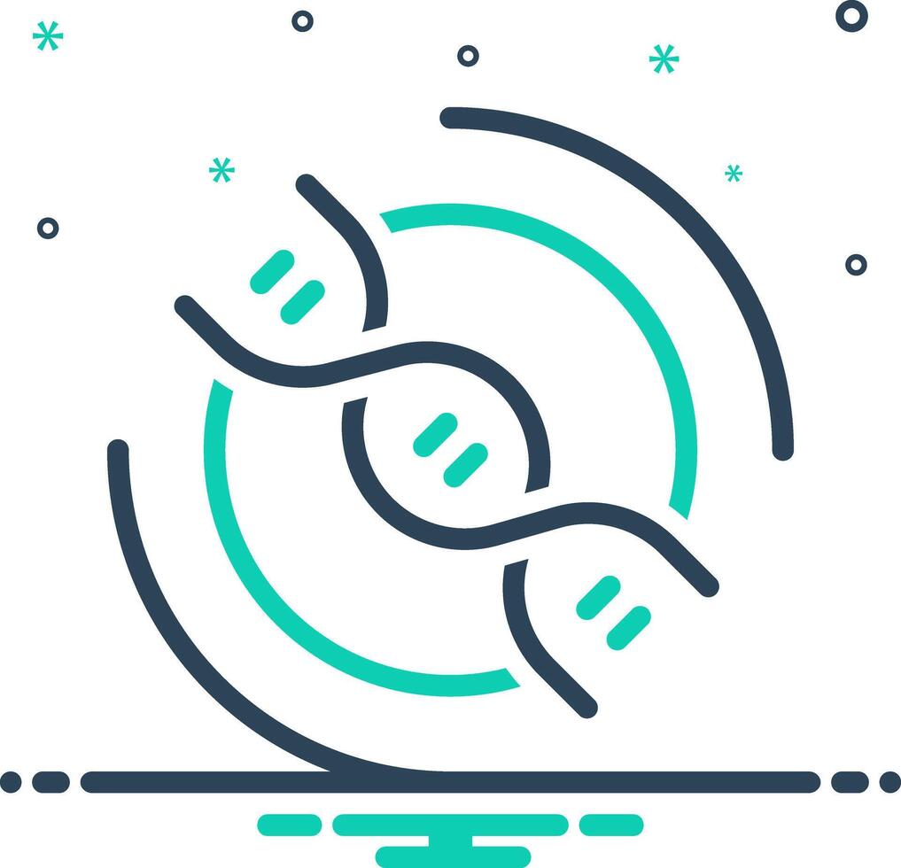 Mix icon for dna vector