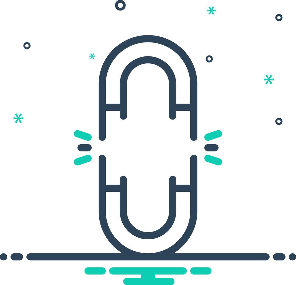 Mix icon for magnet vector