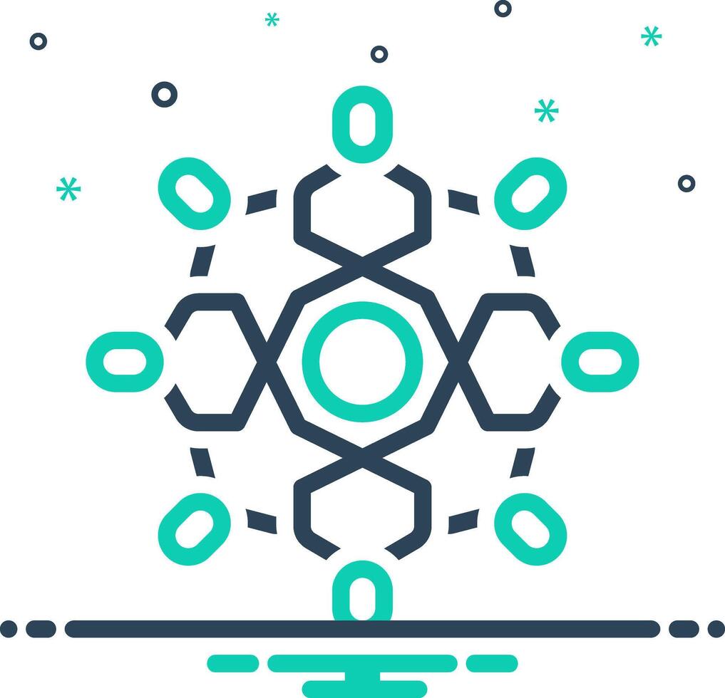 Mix icon for teamwork vector