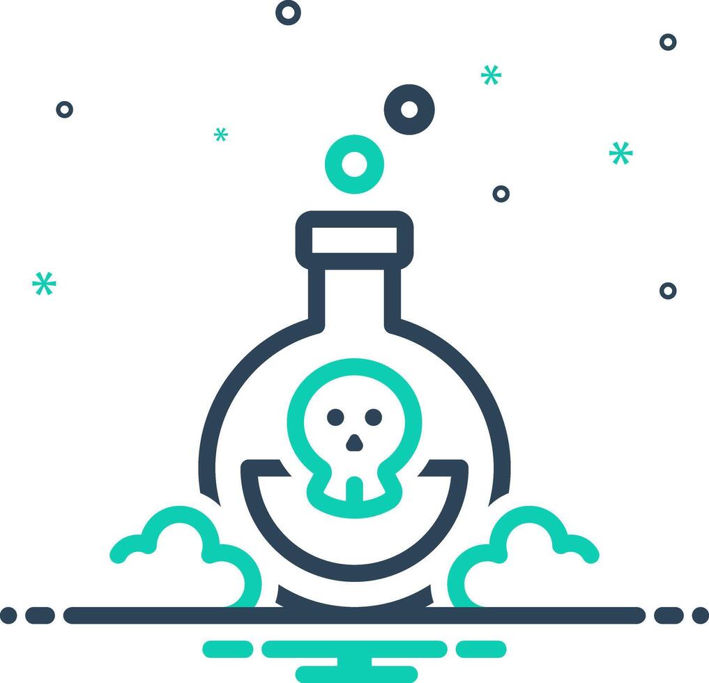 Mix icon for toxic vector