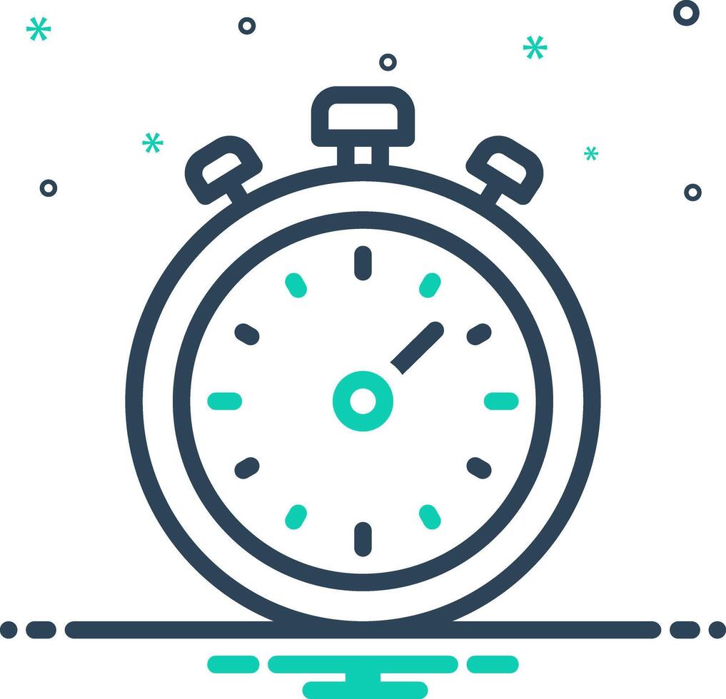 Mix icon for chronometer vector