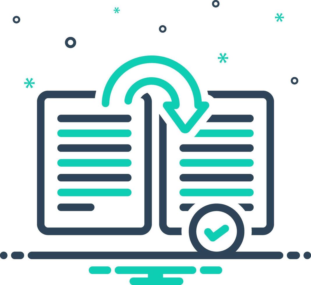 Mix icon for summarize vector