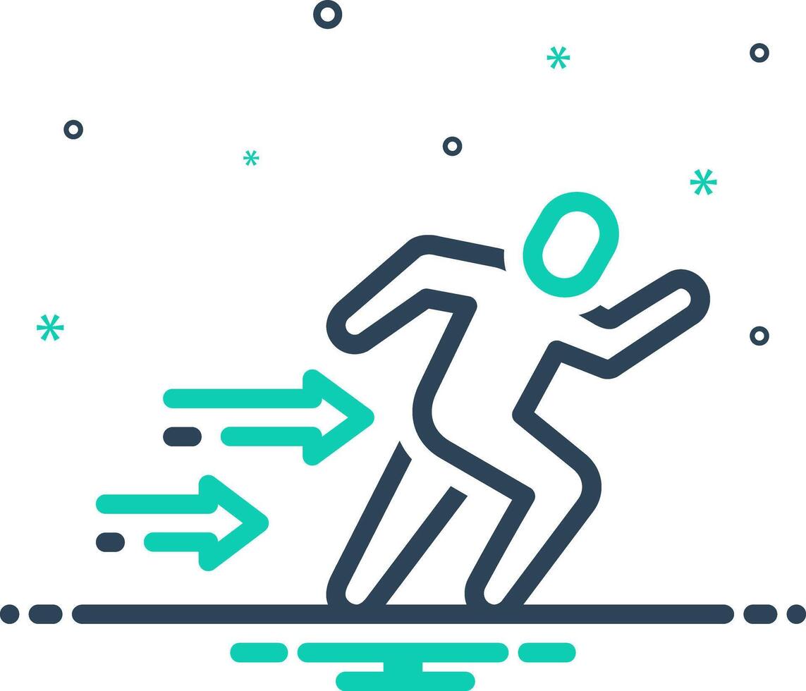 Mix icon for sprint vector