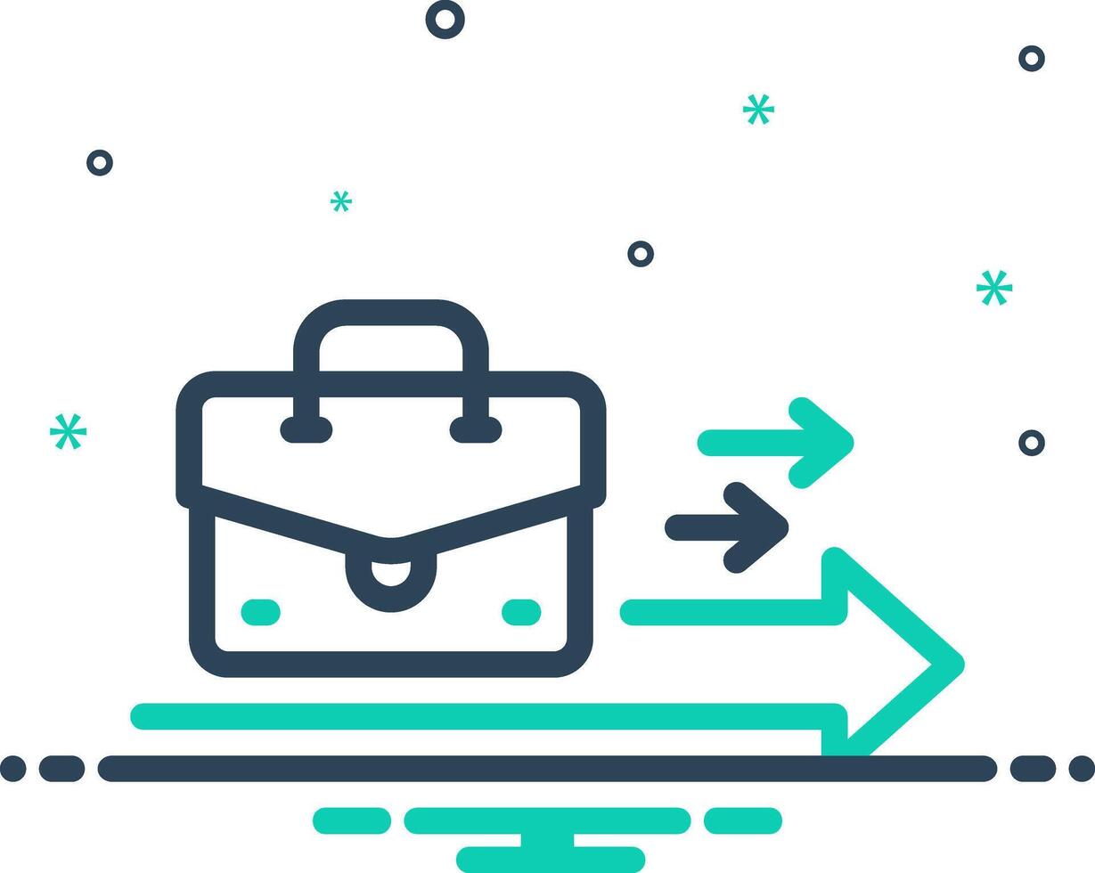 Mix icon for career vector