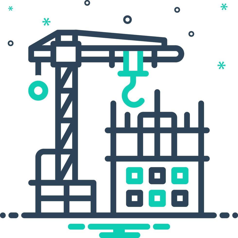 Mix icon for construction vector