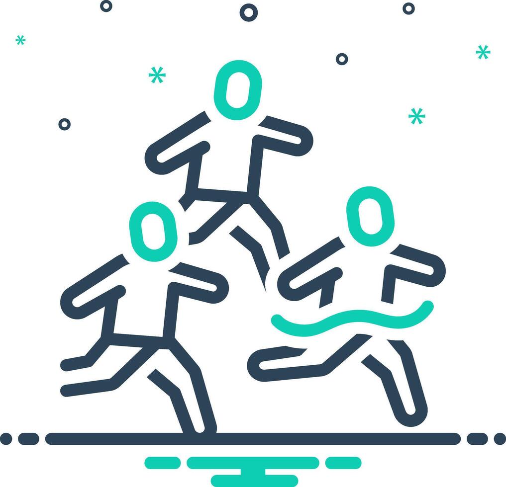 Mix icon for competition vector