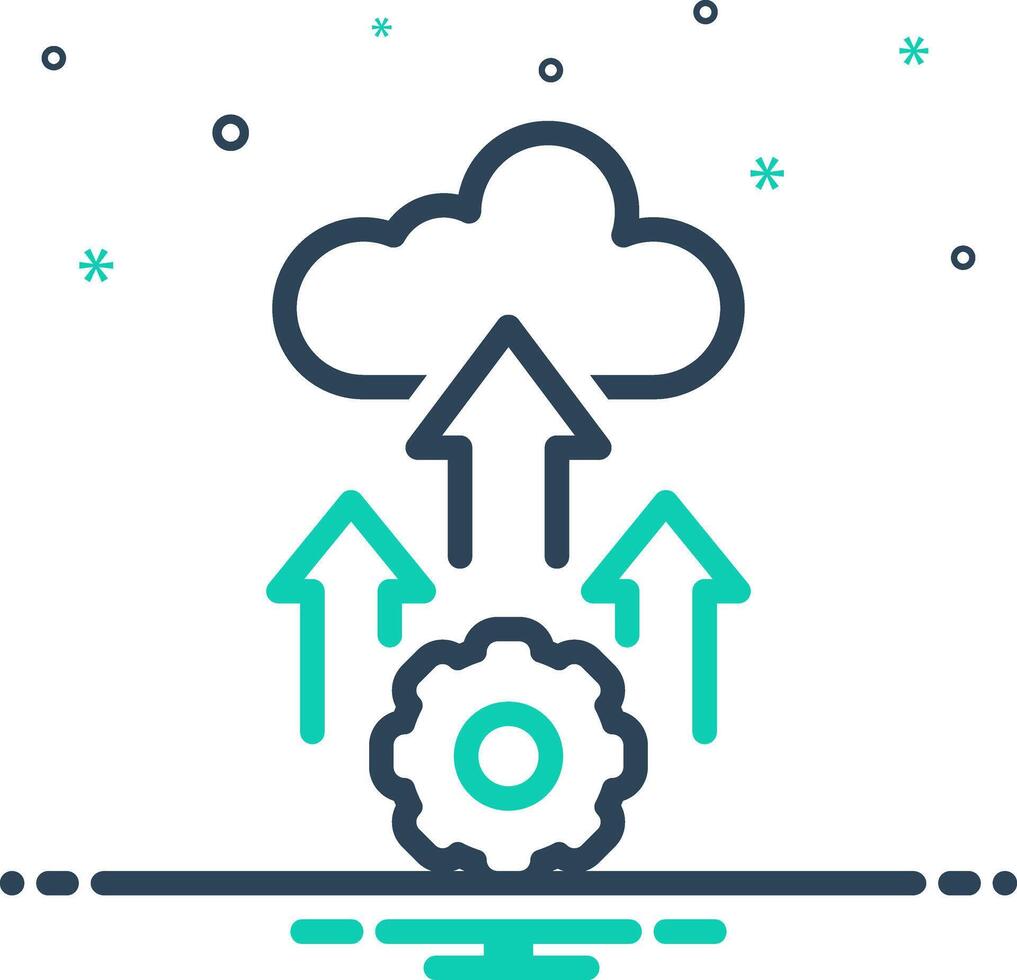 Mix icon for potential vector