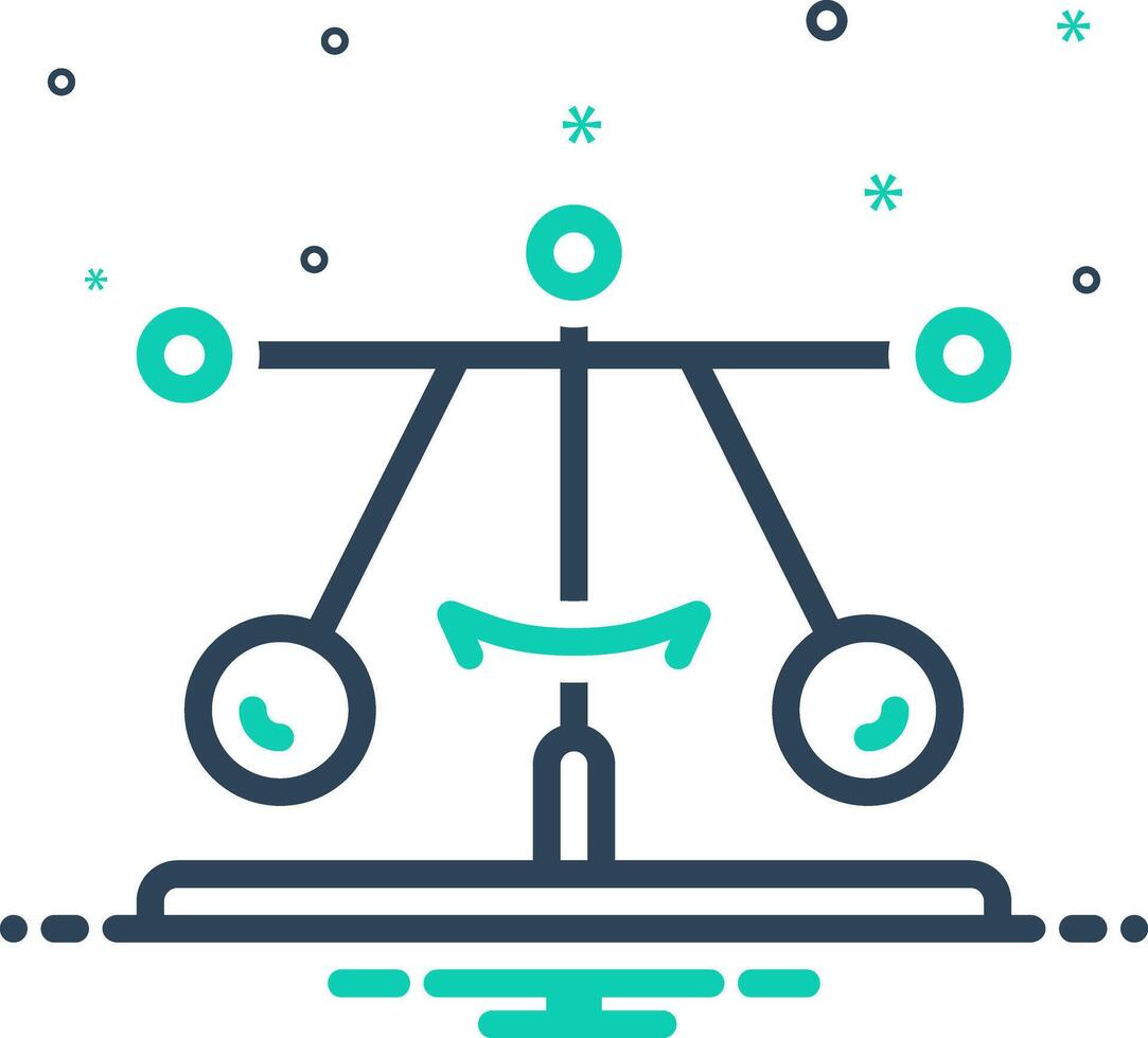 Mix icon for physics vector