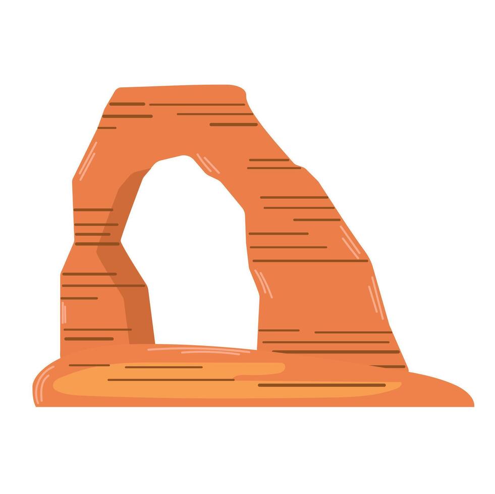 Delicate arch icon clipart avatar logtotype isolated llustration vector