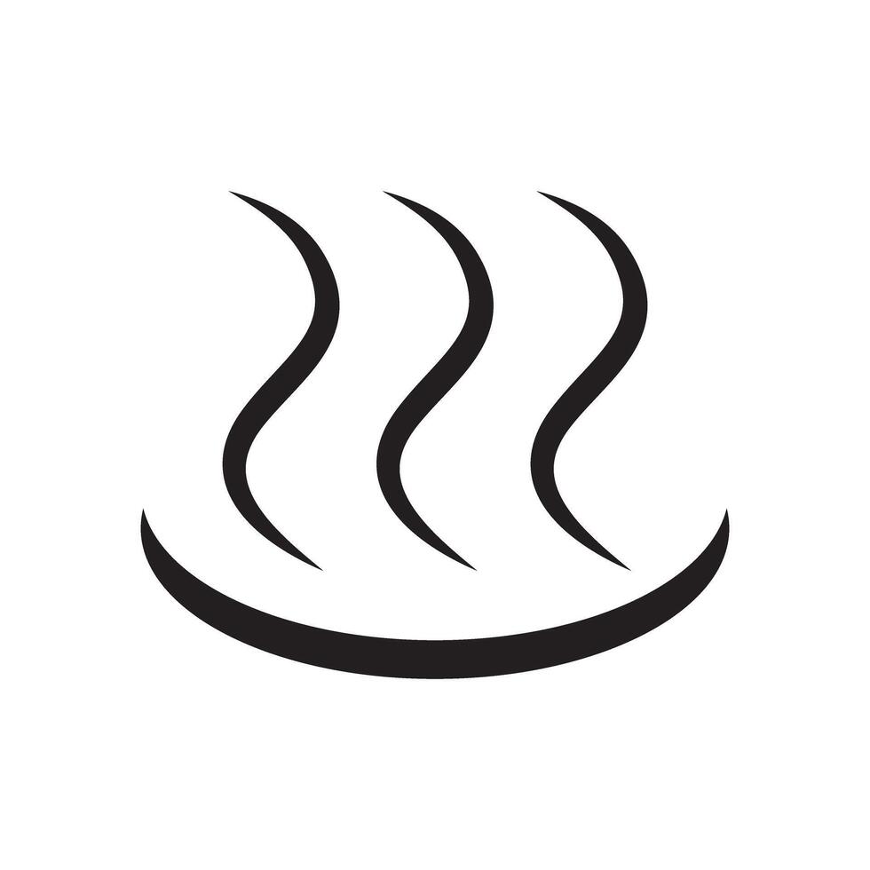 Simple hot spring icon. Onsen. vector