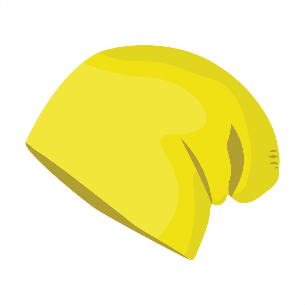 Yellow Beanie Cap vector