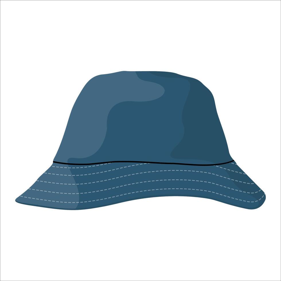 Flat Summer Hat vector