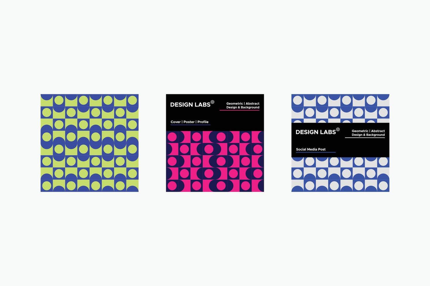 Geometric Cover - Brochure Cover - Profile Cover - Social Media - Circles - Multi-Color - Use in Website Design, Packaging, Wall Art, Wallpaper, Poster, Banner, Profile, Brochure, Apparel, Textiles vector