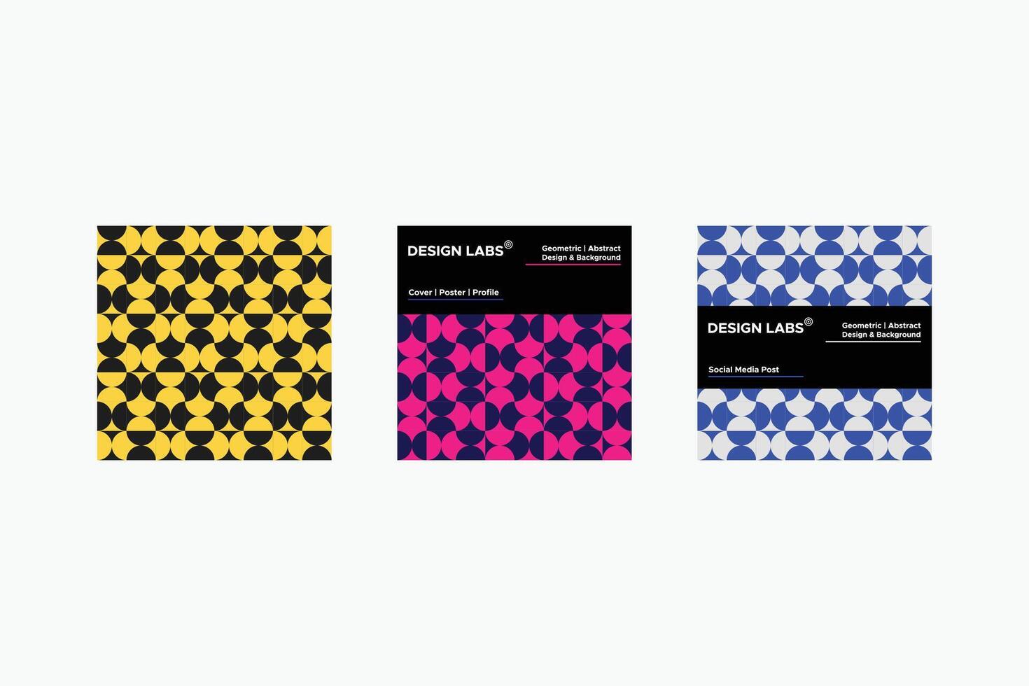Geometric Cover - Brochure Cover - Profile Cover - Social Media - Circles - Multi-Color - Use in Website Design, Packaging, Wall Art, Wallpaper, Poster, Banner, Profile, Brochure, Apparel, Textiles vector
