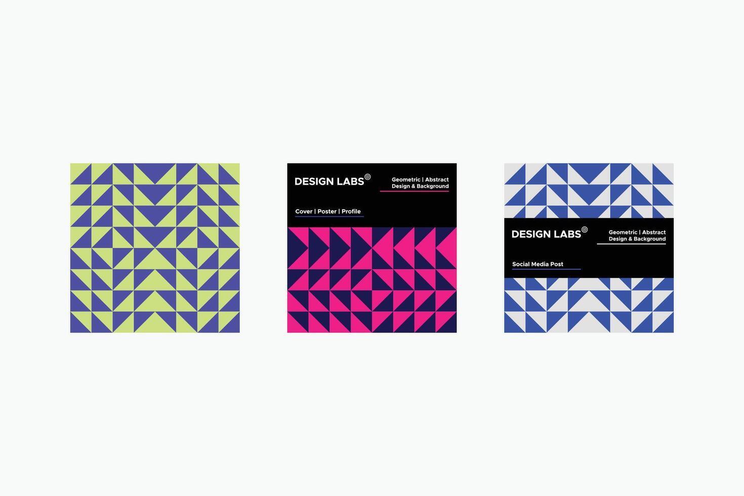 Geometric Cover - Brochure Cover - Profile Cover - Social Media - Triangles - Multi-Color - Use in Website Design, Packaging, Wall Art, Wallpaper, Poster, Banner, Profile, Brochure, Apparel, Textiles vector