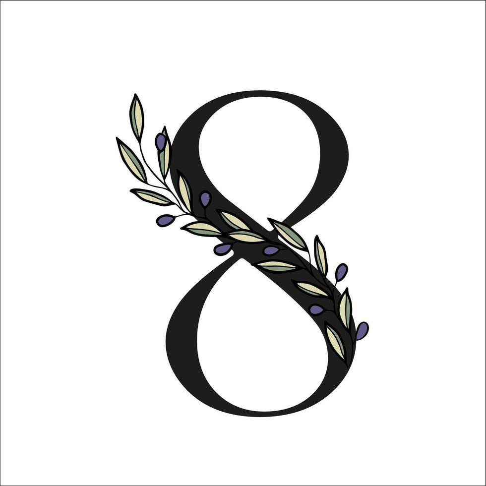 Olive leaves branch abc vector