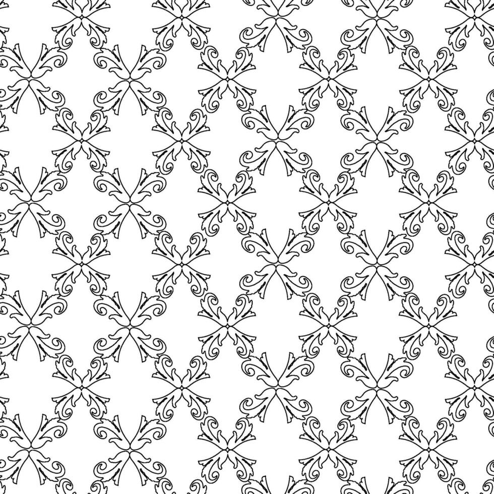Damask pattern gothic vector