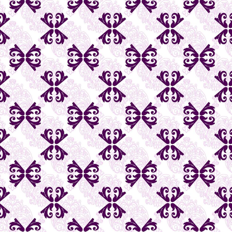 Damask seamless pattern gothic vector