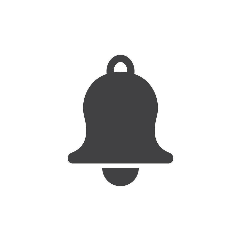 Notification bell icon in flat style. Incoming inbox message illustration on isolated background. Ringing bell sign business concept. vector