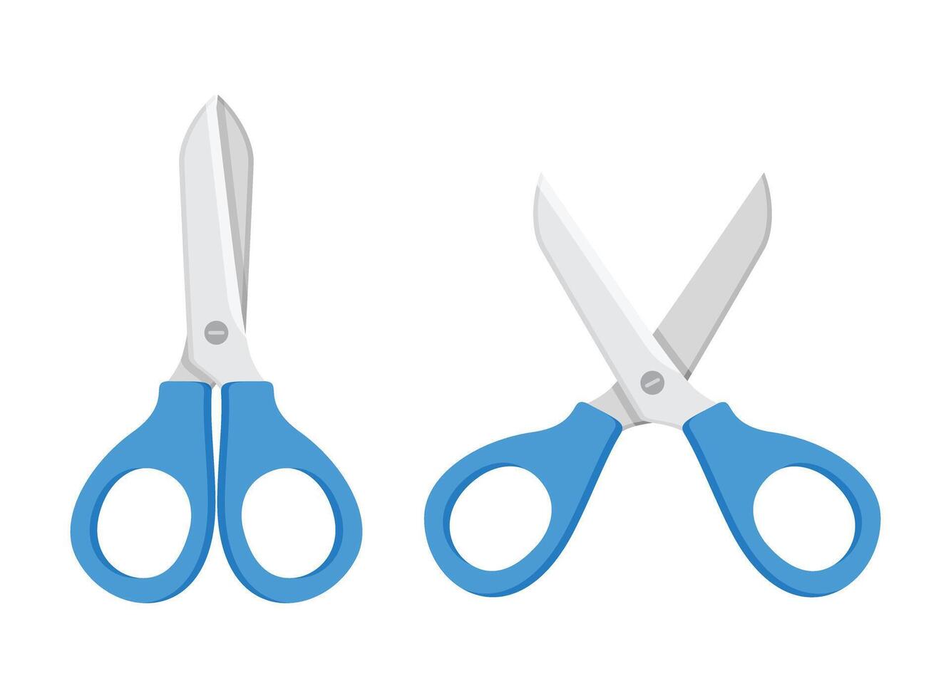 Scissor icon in flat style. Cutting hair equipment illustration on isolated background. Hairdressing sign business concept. vector