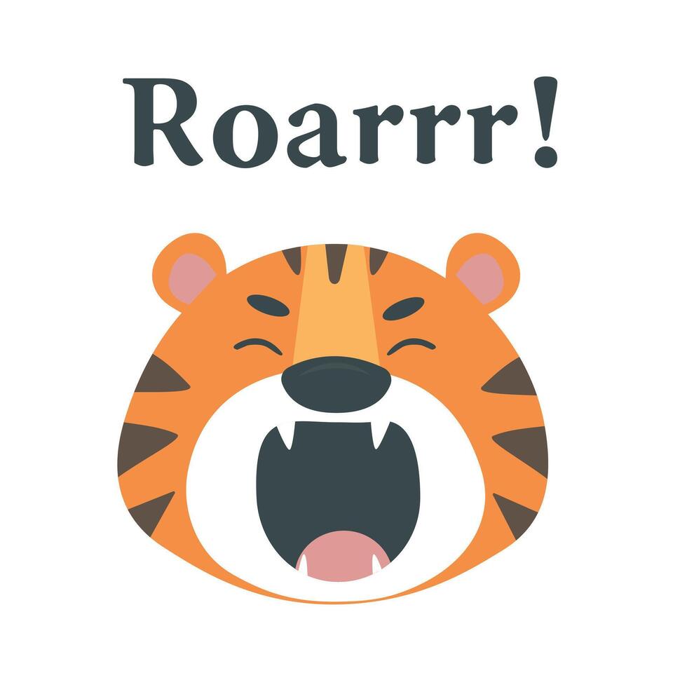 Tiger. Tiger is the symbol of the year. . vector