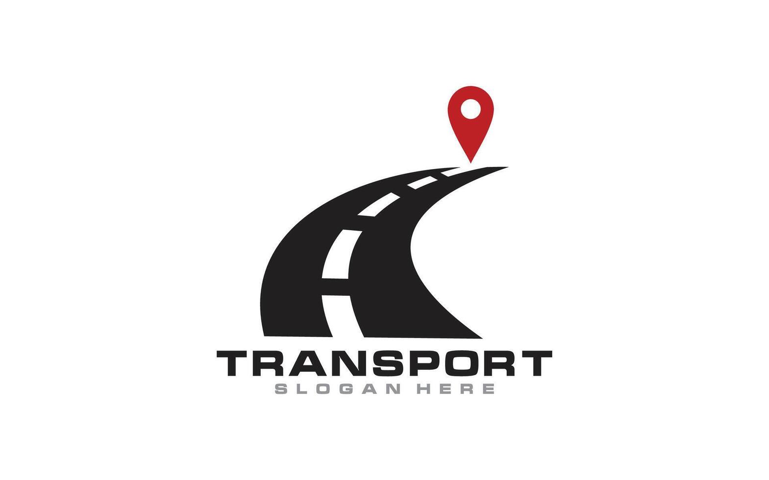 Transport symbol logo design illustration vector
