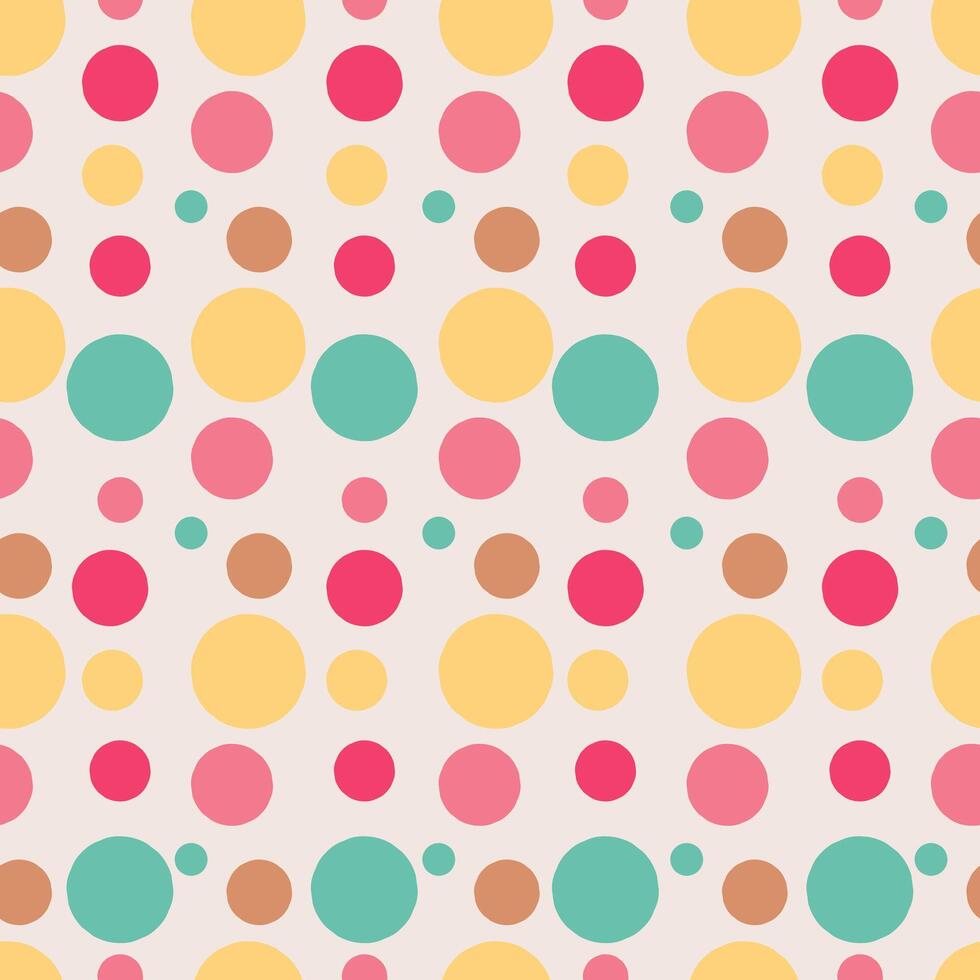 Memphis style polka dots. Festive background with multicolored confetti. illustration vector