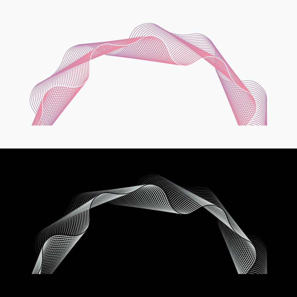 Abstract Shape Modern Construction Graphic Design vector