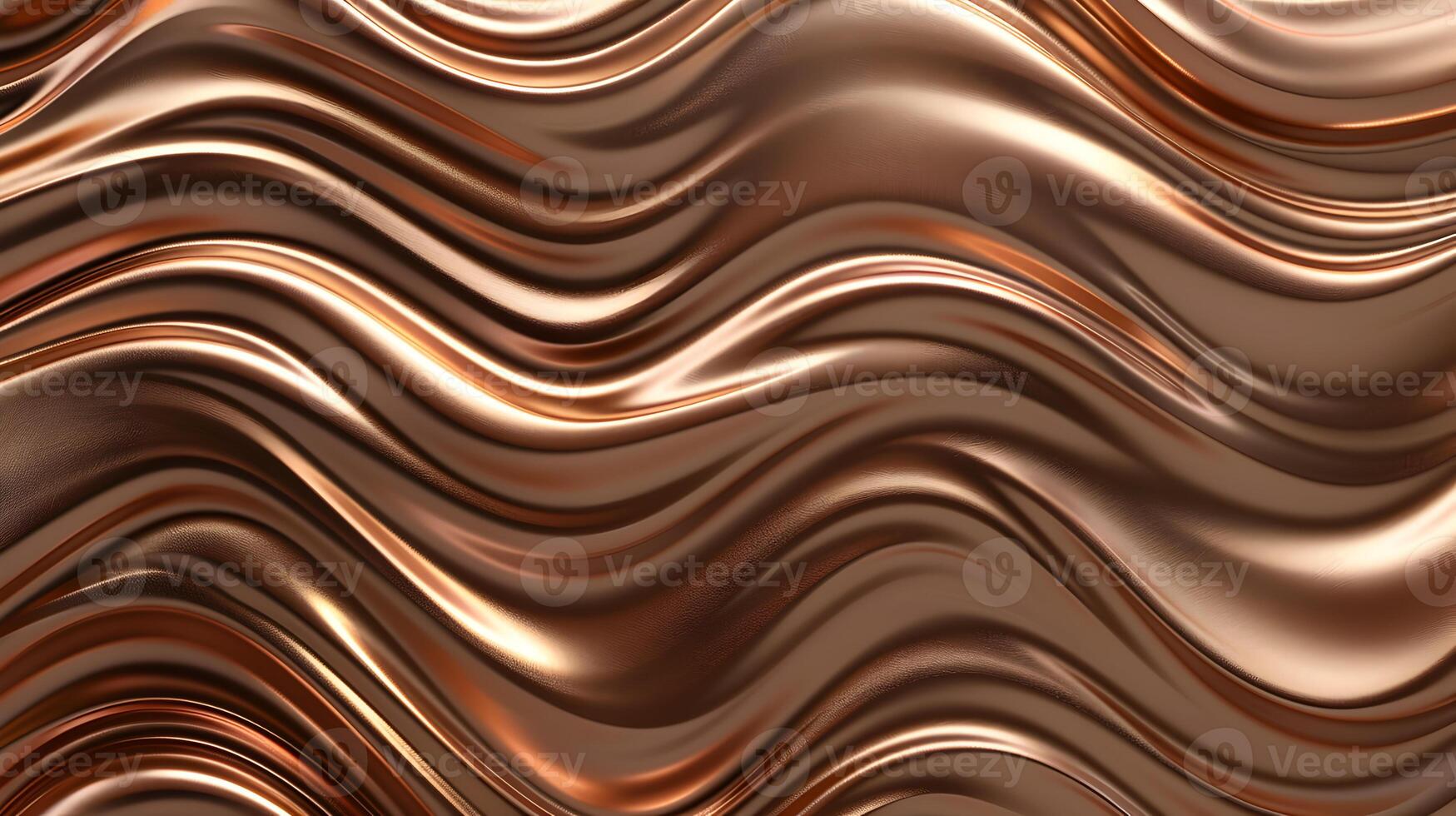 Seamless Copper Waves in 3D photo