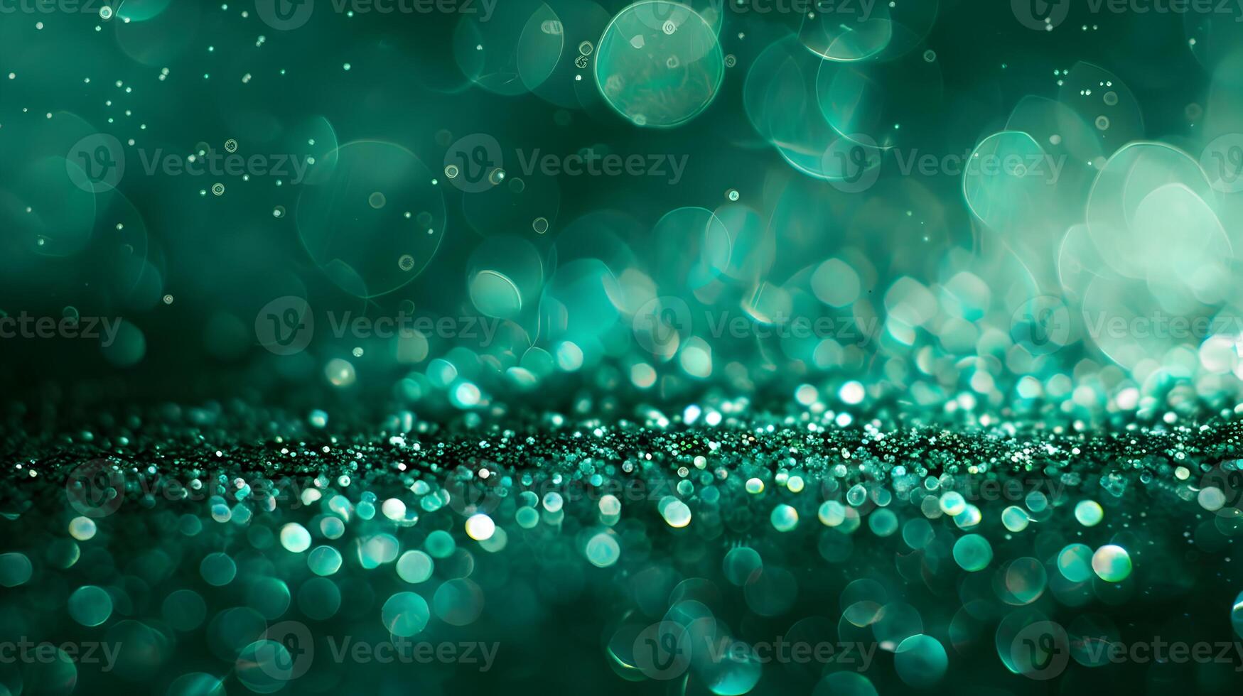 Emerald Sparkles Bokeh photo