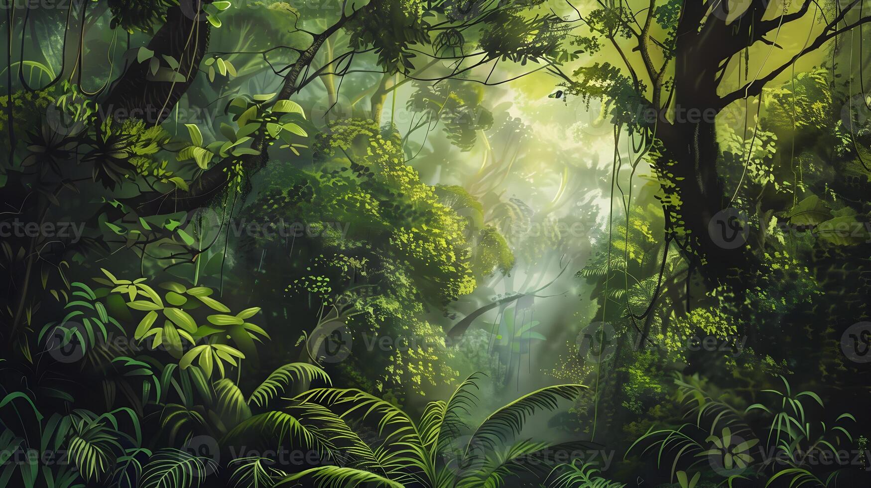 Lush Rainforest Canopy photo