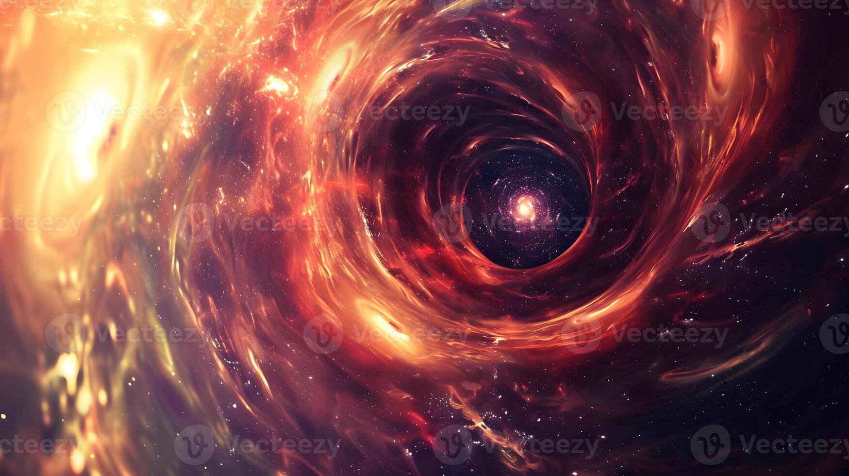 Cosmic Vortex A Mesmerizing Swirl of Light and Darkness photo