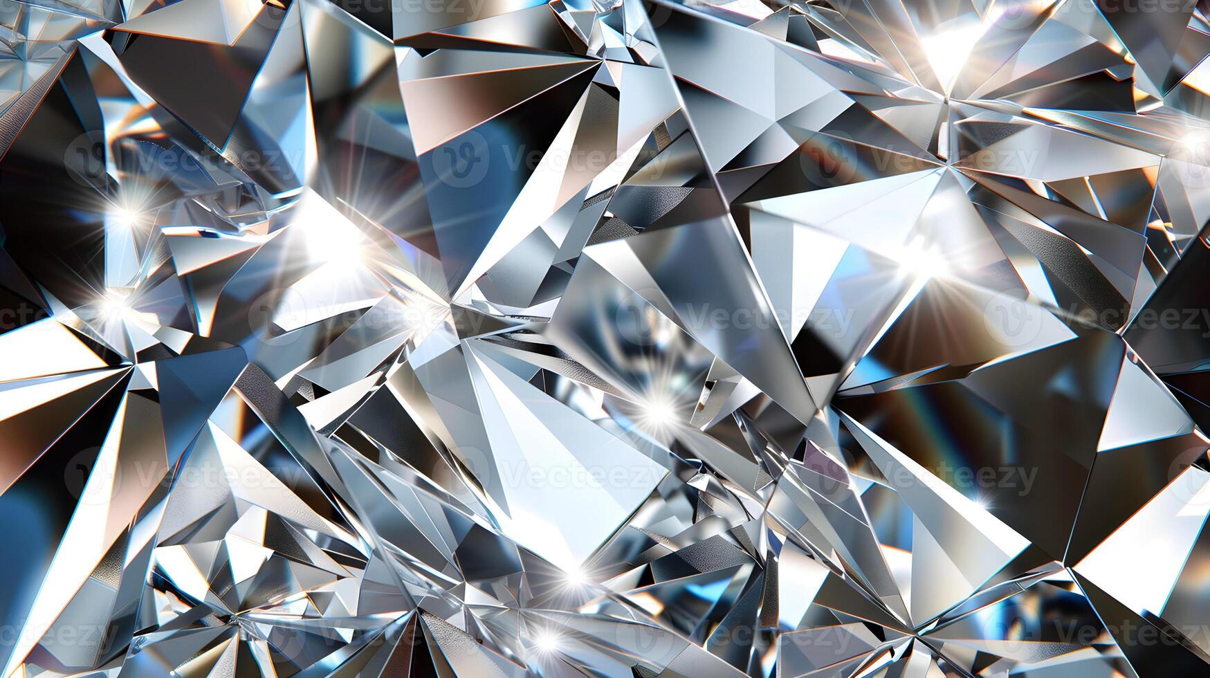 diamond fractal explosion a dazzling display of geometric brilliance photo