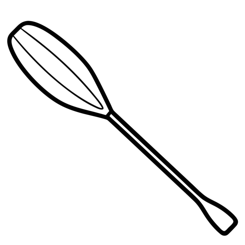line art icon illustration of paddle vector