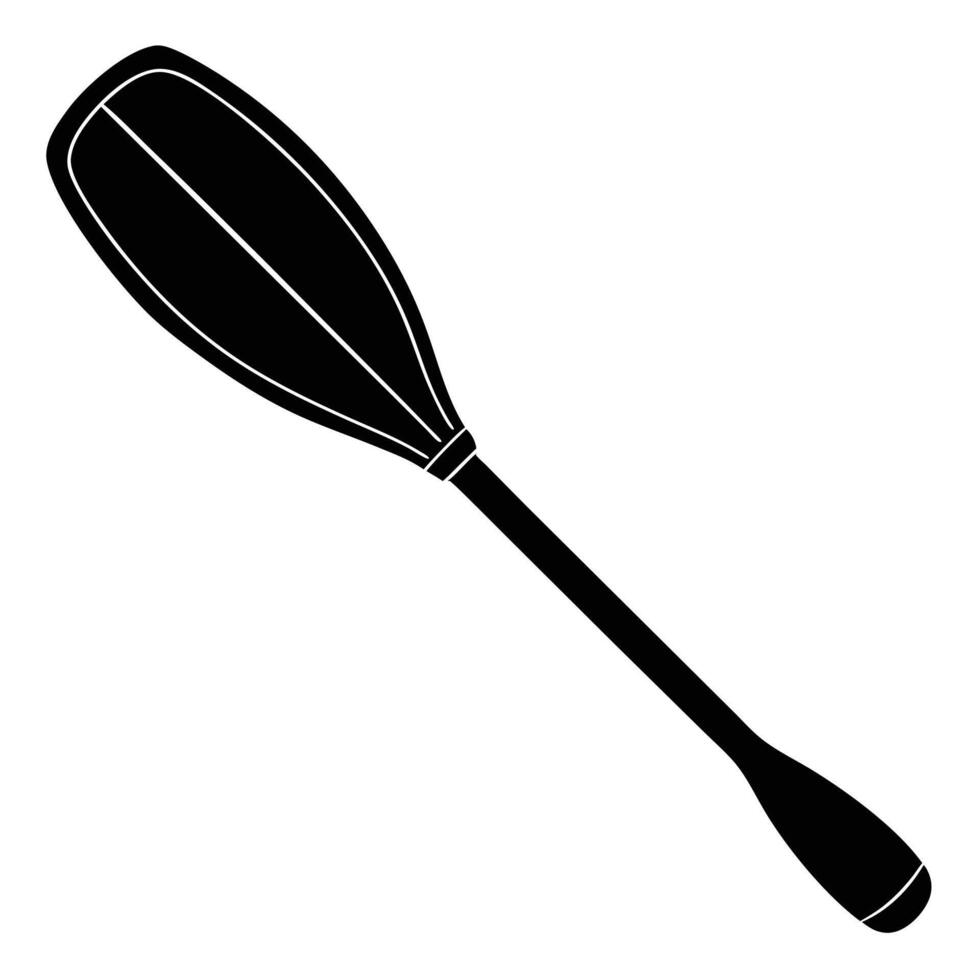 line art icon illustration of paddle vector