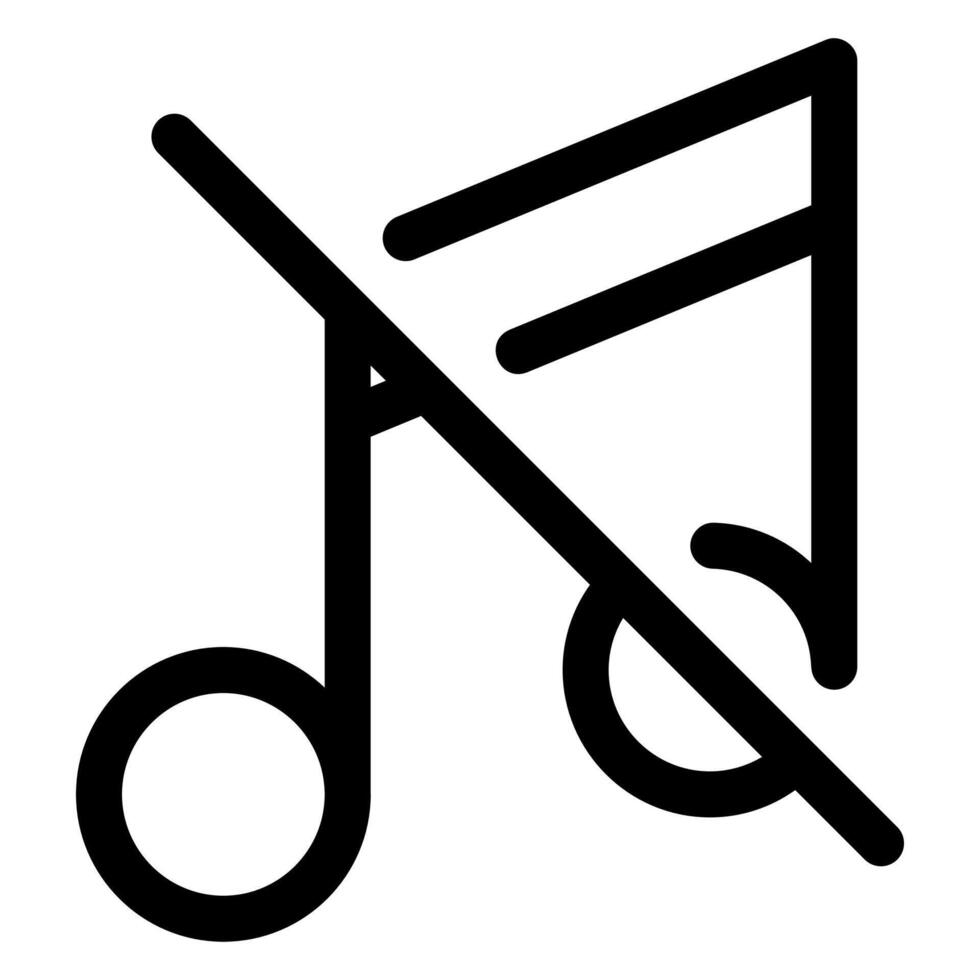 music line icon isolated on white background vector