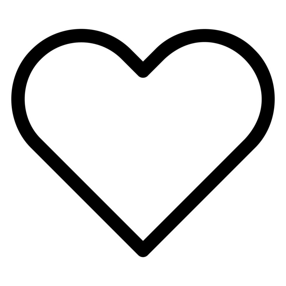 love line icon isolated on white background vector