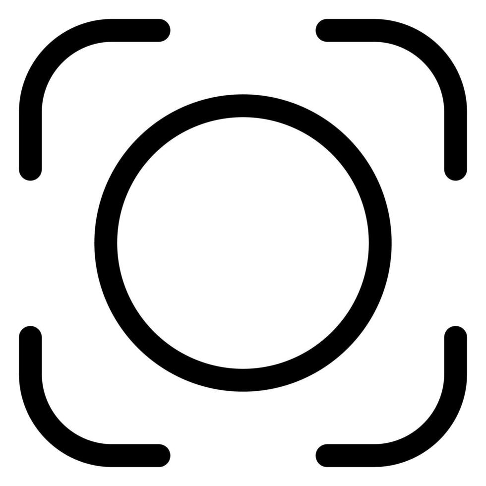 capture line icon isolated on white background vector