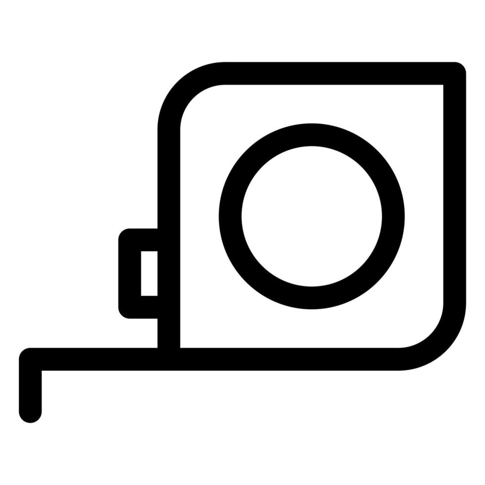 measurement line icon isolated on white background vector