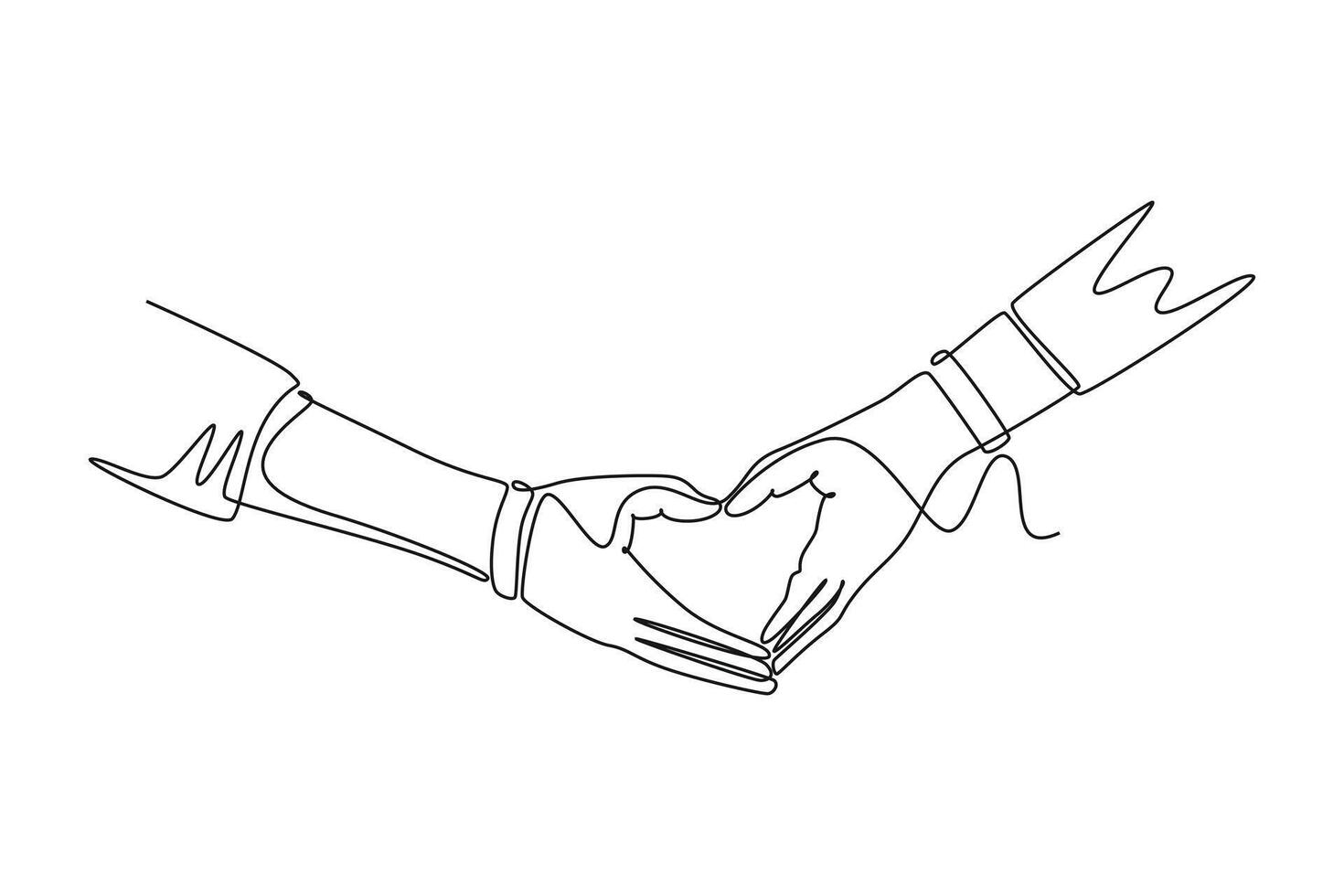 All about love concept. Single line draw design graphic illustration. vector