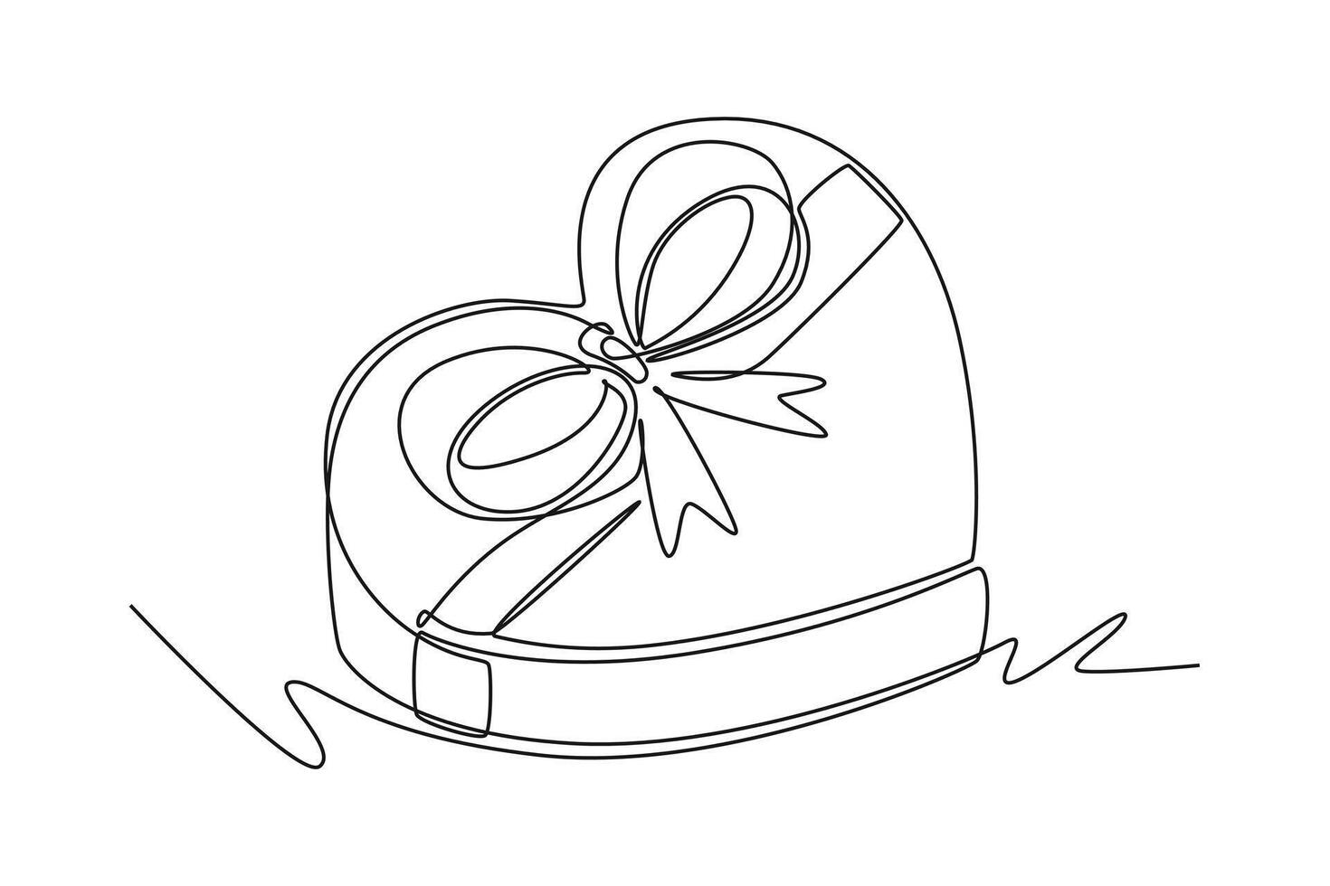 All about love concept. Single line draw design graphic illustration. vector