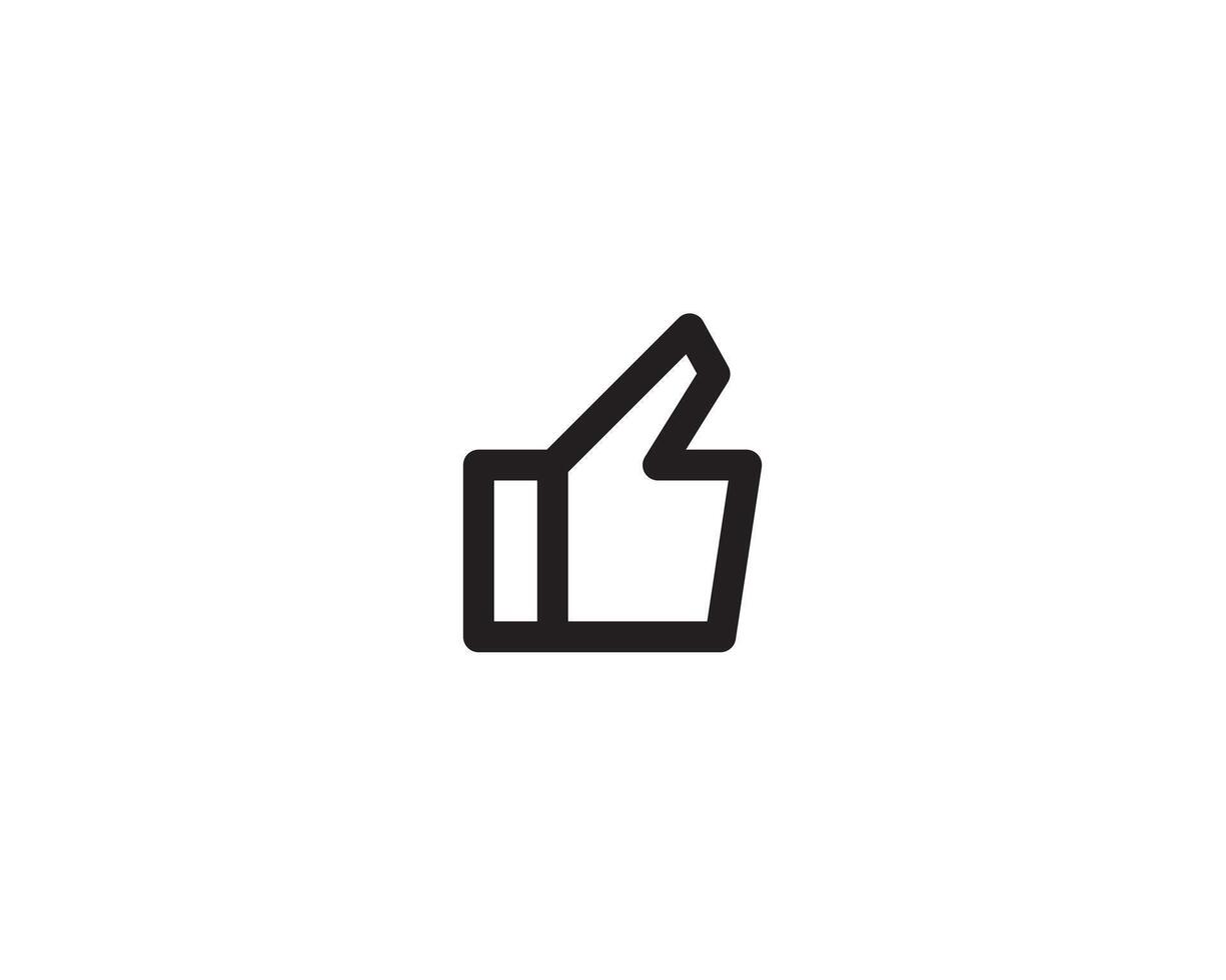 Like icon , thumb up vote icon for social media and network. vector