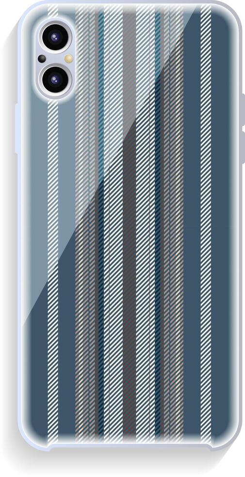 Mobile phone cover design. Template smartphone case pattern. vector