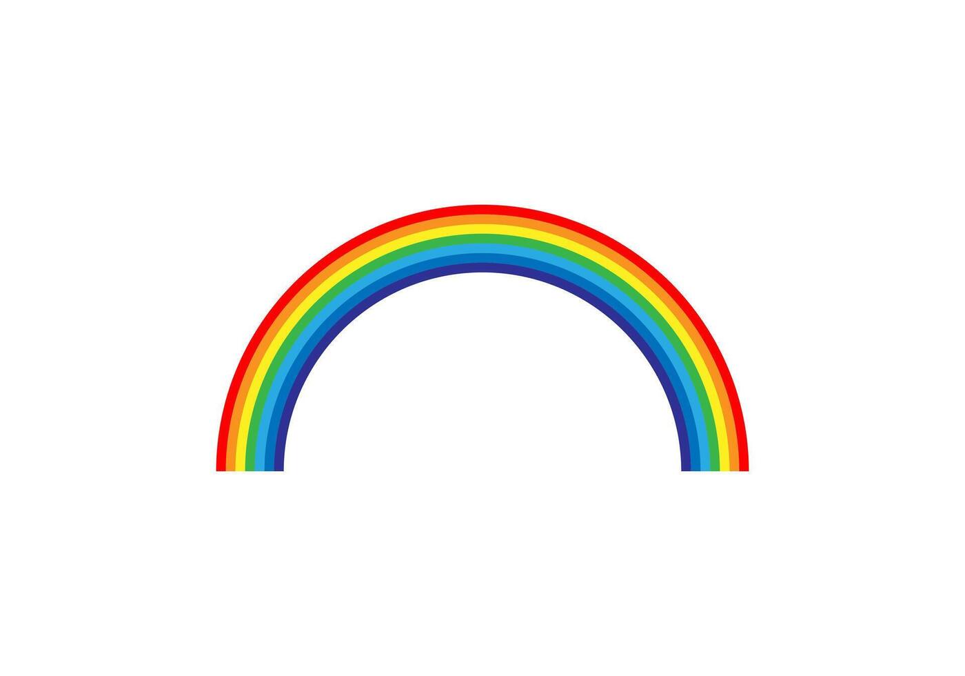 Rainbow illustration. Colorful abstract design. Color graphic symbol rain bow. vector